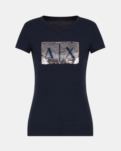 Armani Exchange T-Shirt Navy-Silver