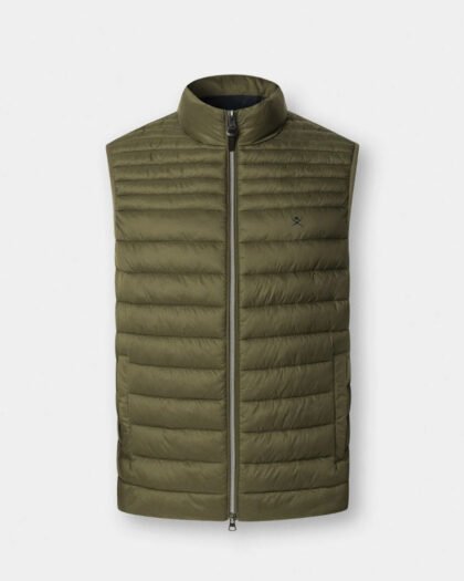 Hackett London Ultra Lw Gilet Cargo Green