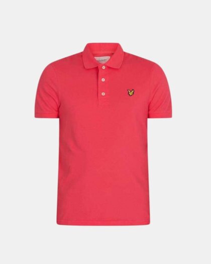 Lyle & Scott Plain Polo Shirt Electric Pink
