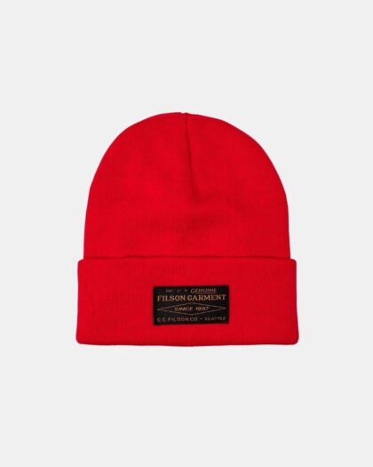 Filson Ballard Watch Cap Red