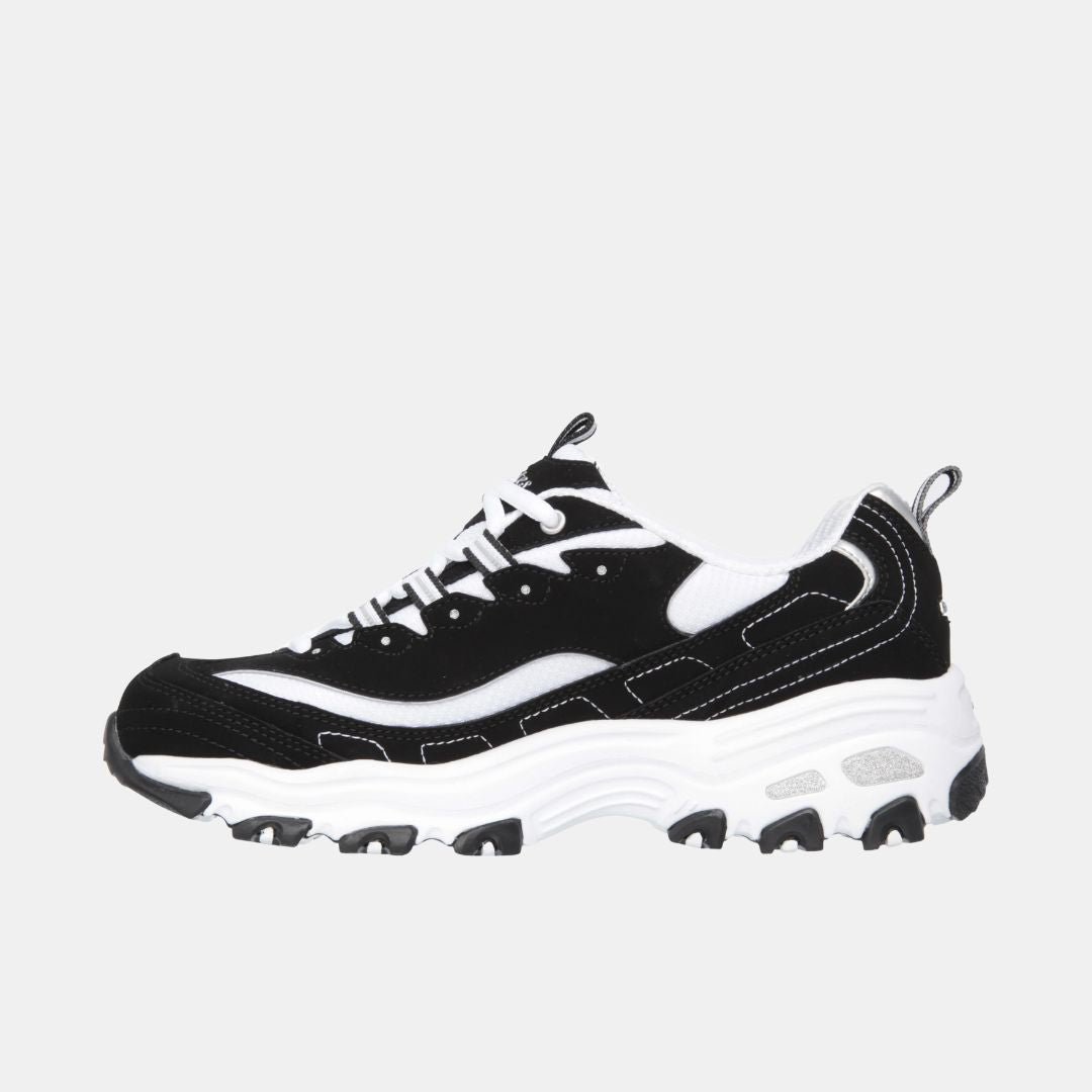 Skechers D'Lites Biggest Fan Black & White - Image 2
