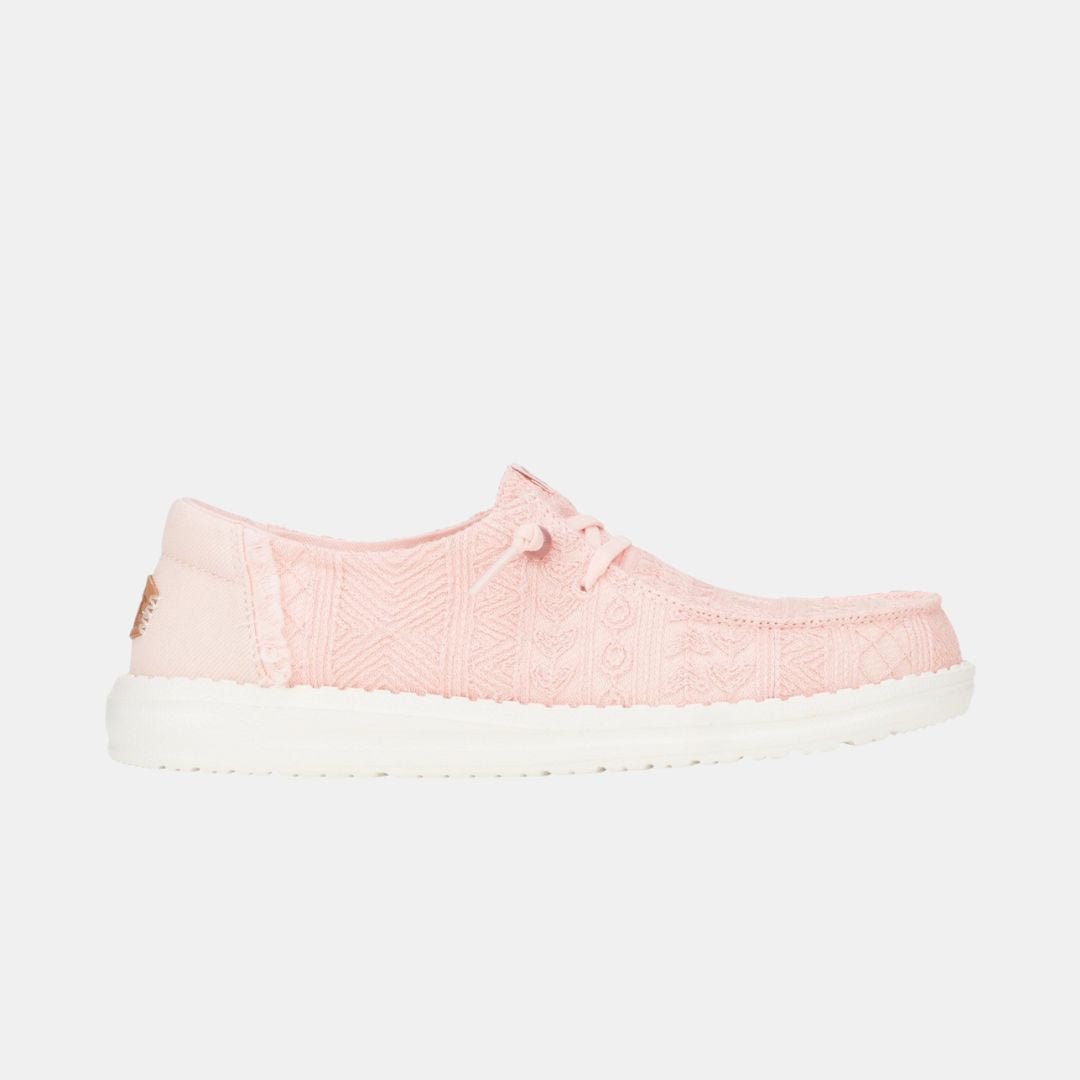 Hey Dude Wendy Crochet Lace Pale Pink