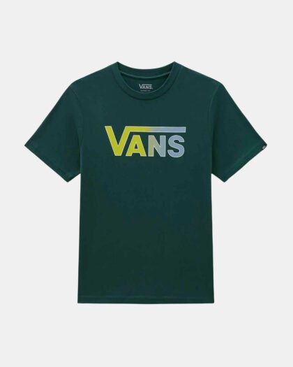 Vans Classic Logo Fill Boys T-Shirt Kid's Bistro Green