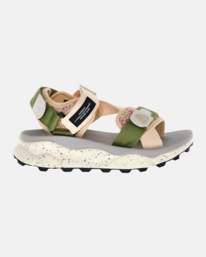 Flower Mountain Nazca 2 Woman Suede Nylon Flowe Taupe-Beige-Pink