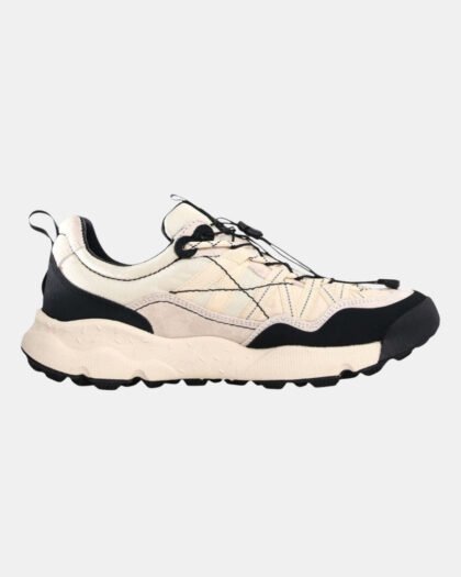 Flower Mountain Iwano 2 Uni Suede Nylon Fabric White-Black