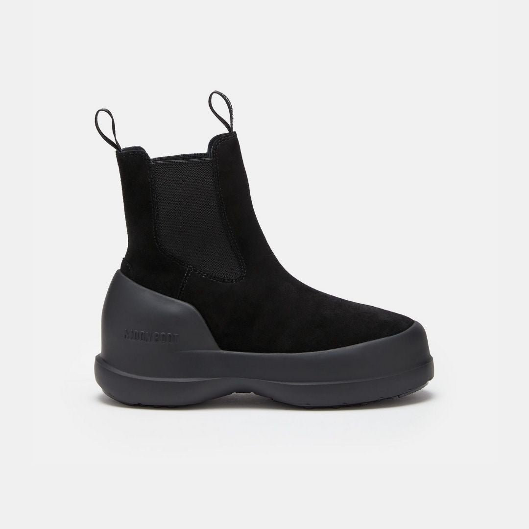 Moon Boot Luna Chelsea Suede Black