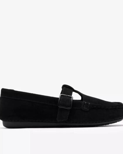 Clarks Freckle T Bar Women's Black Suede