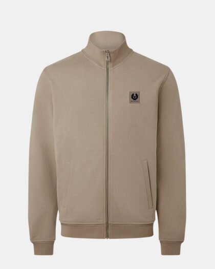 Belstaff Full Zip Sweatshirt Dark Sand