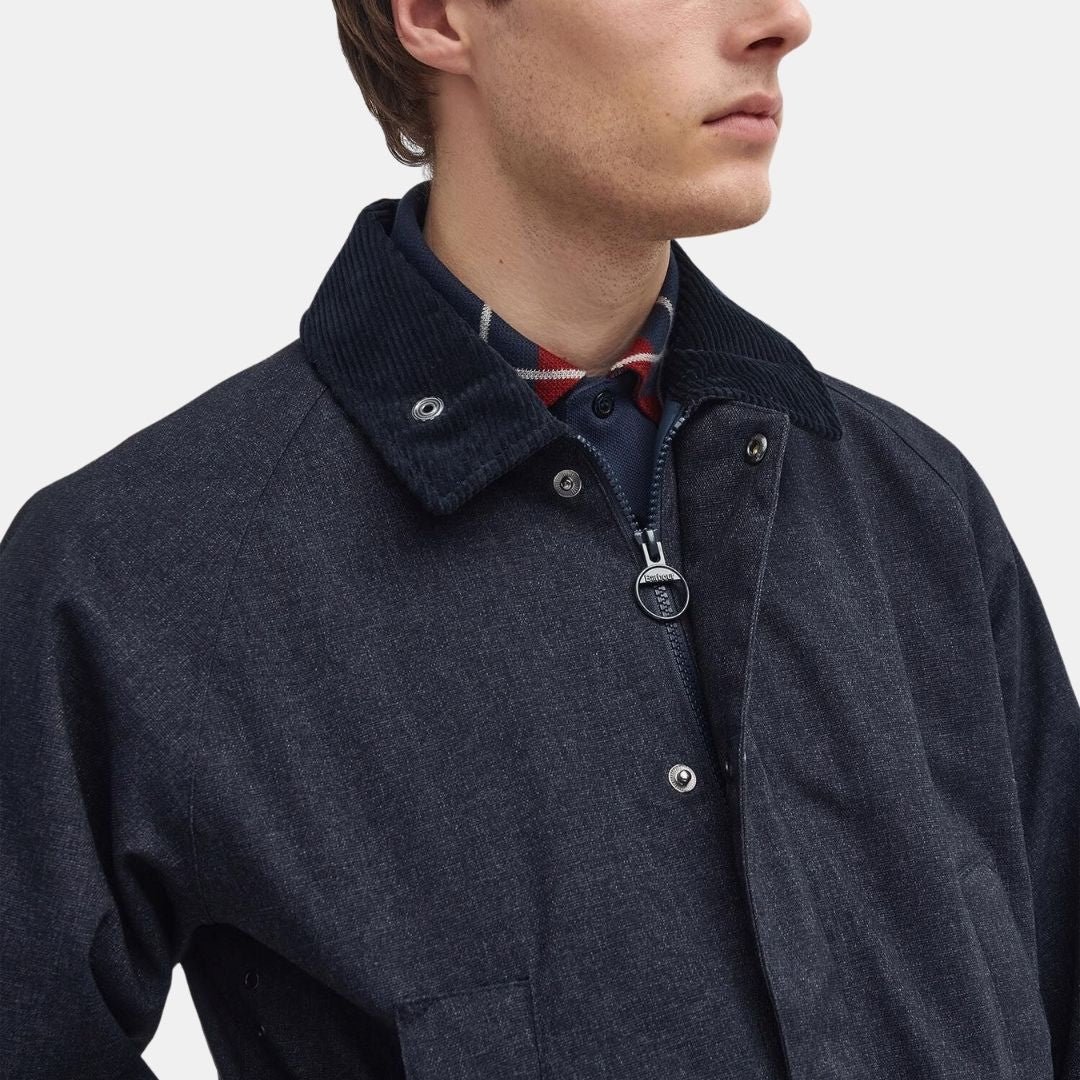 Barbour Winter Bedale Waterproof Jacket Navy - Image 4