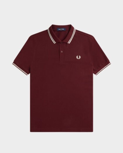 Fred Perry Polo M3600 Oxblood & Ecru
