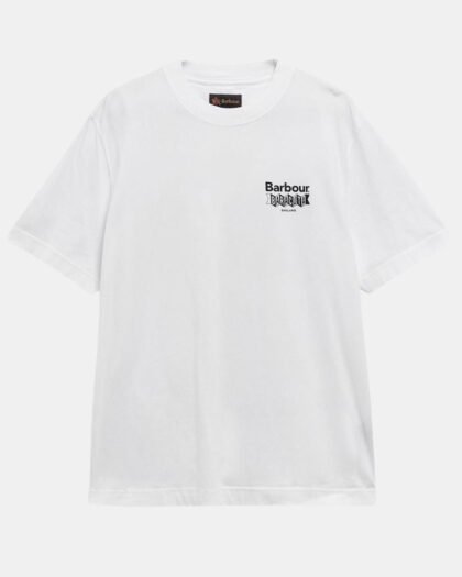 Barbour x Baracuta All Nighter Tee Cotton Jersey White