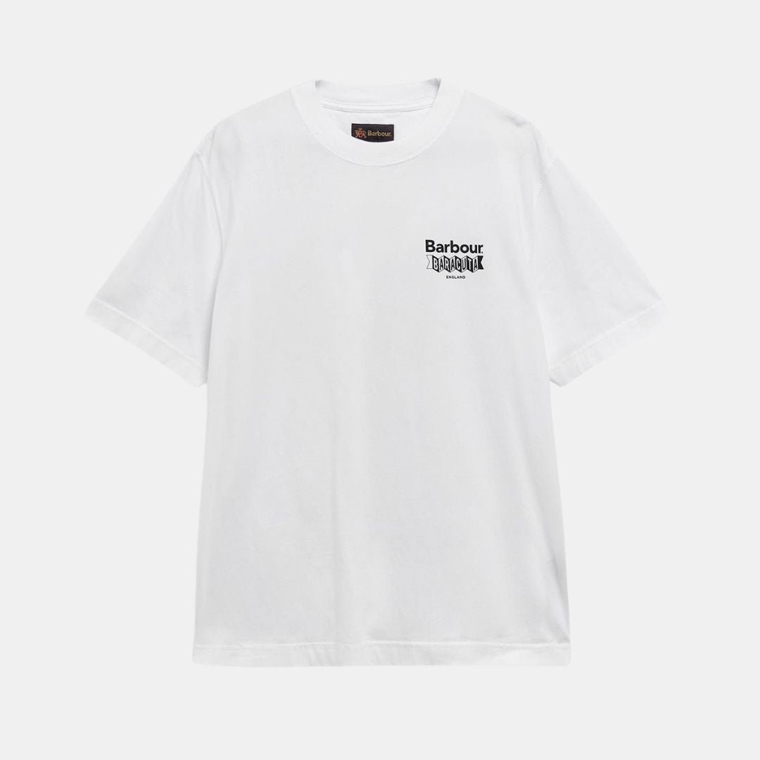 Barbour x Baracuta All Nighter Tee Cotton Jersey White