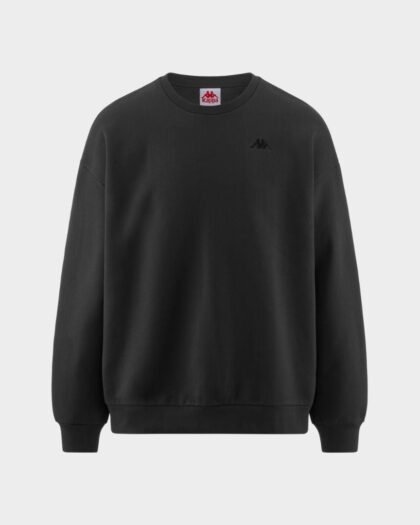 Kappa 222 Banda Garett Hoodie Grey Coal Black