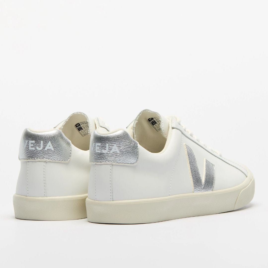 Veja Women's Esplar Leather White Silver - Image 3