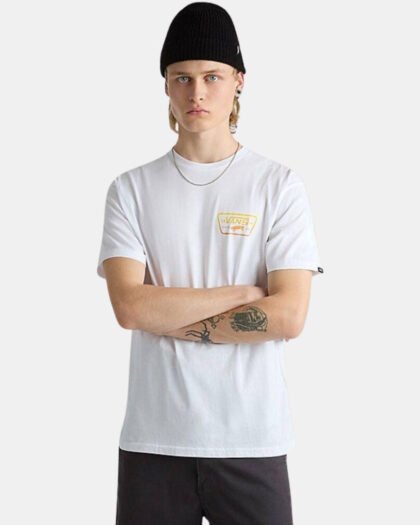 Vans Full Patch Back T-Shirt White Copper Tan