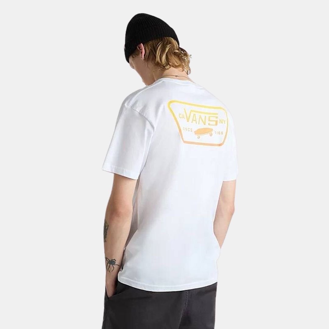 Vans Full Patch Back T-Shirt White Copper Tan - Image 2