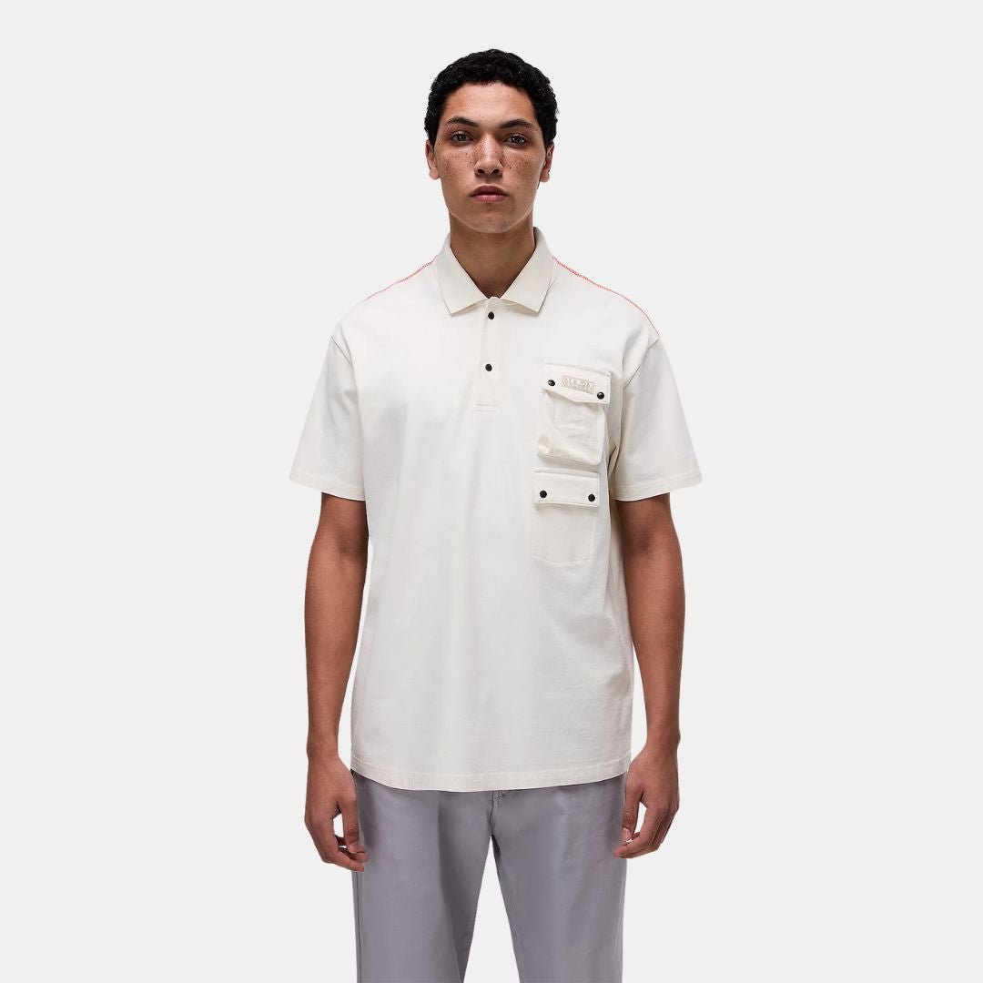 Napapijri Rivalto Polo White Whisper - Image 3