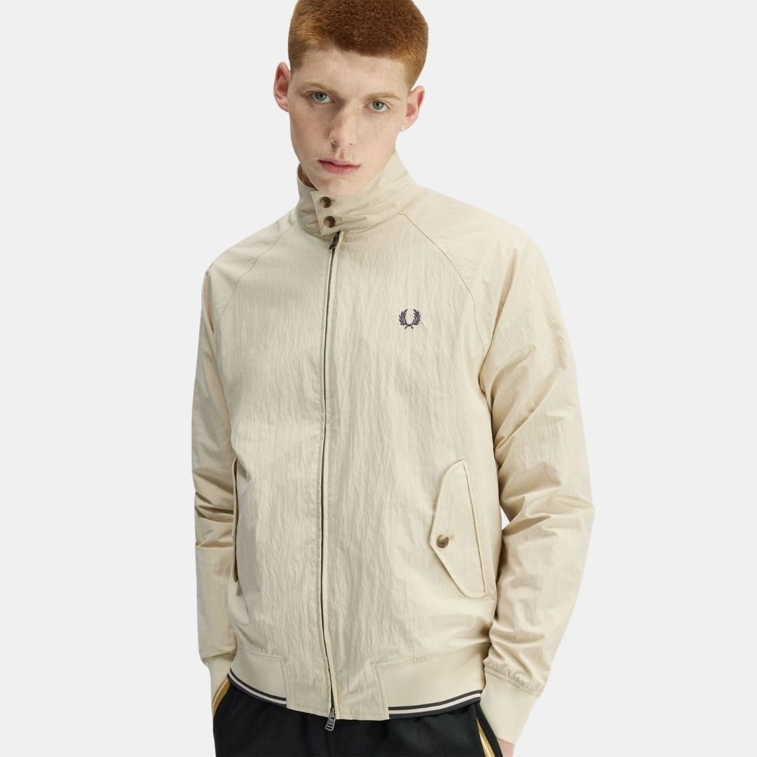 Fred Perry Crinkle Harrington Oatmeal - Image 4