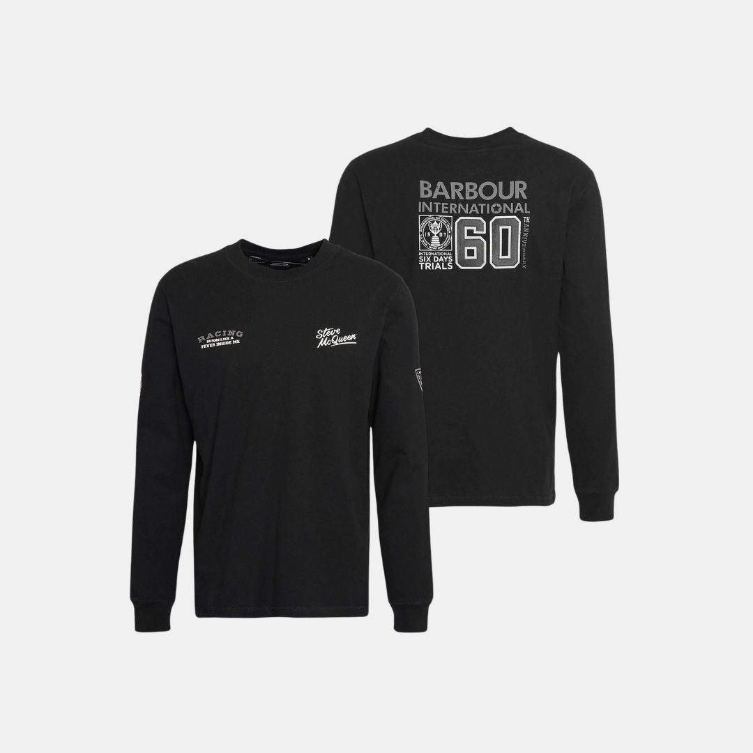 Barbour International Steve McQueen™ 60th Anniversary T-Shirt Black