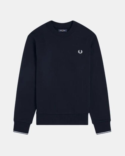 Fred Perry Crew Neck Sweatshirt Navy