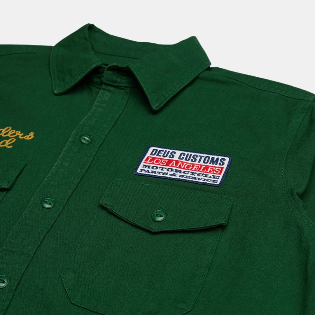 Deus Ex Machina Buckle Up Shirt Hillside Green - Image 5