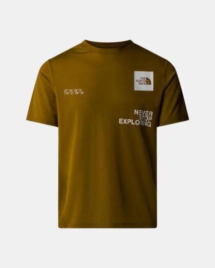 The North Face Graphic Boxes Foundation T-Shirt Moss Green
