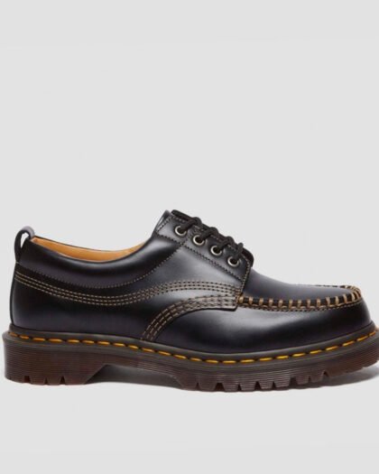 Dr. Martens Lowell Leather Moc Toe Men's Black Analine