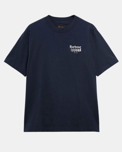Barbour x Baracuta All Nighter Tee Cotton Jersey Navy