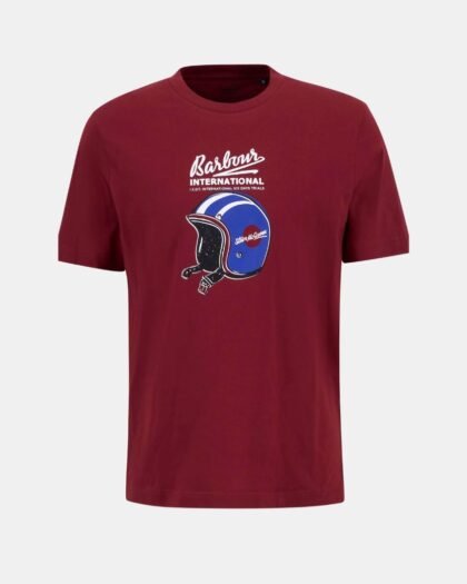 Barbour International Vecton Graphic T-Shirt Wine