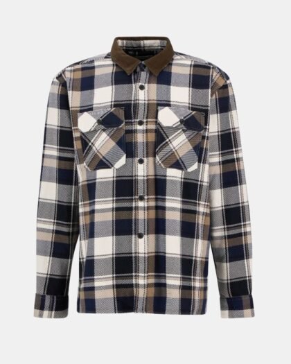 Barbour Grasmoor Relaxed Long-Sleeved Shirt Navy