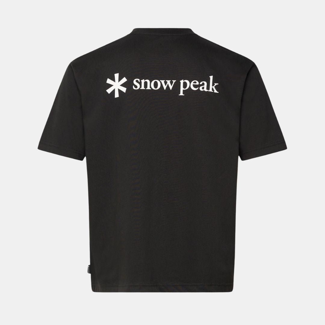 Snow Peak New Standard Back Printed Logo Black