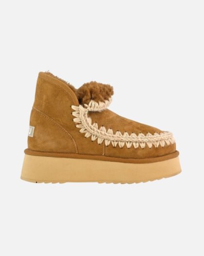 Mou Mini Eskimo Platform Boot Cognac