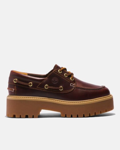 Timberland Stone Street Platform Boat Shoe Dark Brown