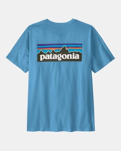 Patagonia Men's P6 Logo T-Shirt Shore Blue