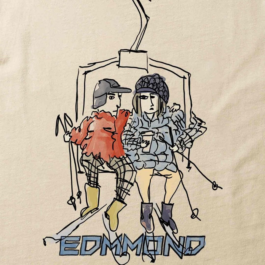 Edmmond Studios T-Shirt Chairlift Plain Tan - Image 3