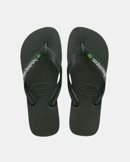 Havaianas Brasil Logo Men's Olive Green