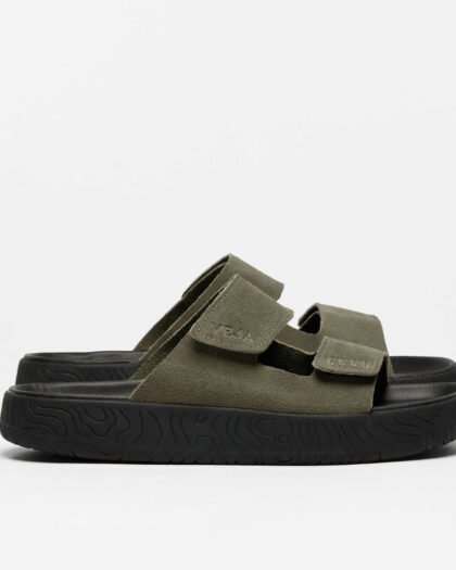 Veja Men's Etna Suede Soft Kaki Black