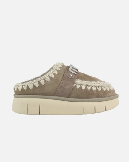 Mou Bounce Clog Metal Logo Elephant Grey