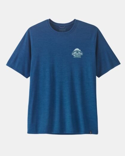 Patagonia Men's Cap Cool Daily Shirt Great Waves Clement Blue Light Clement Blue XDye