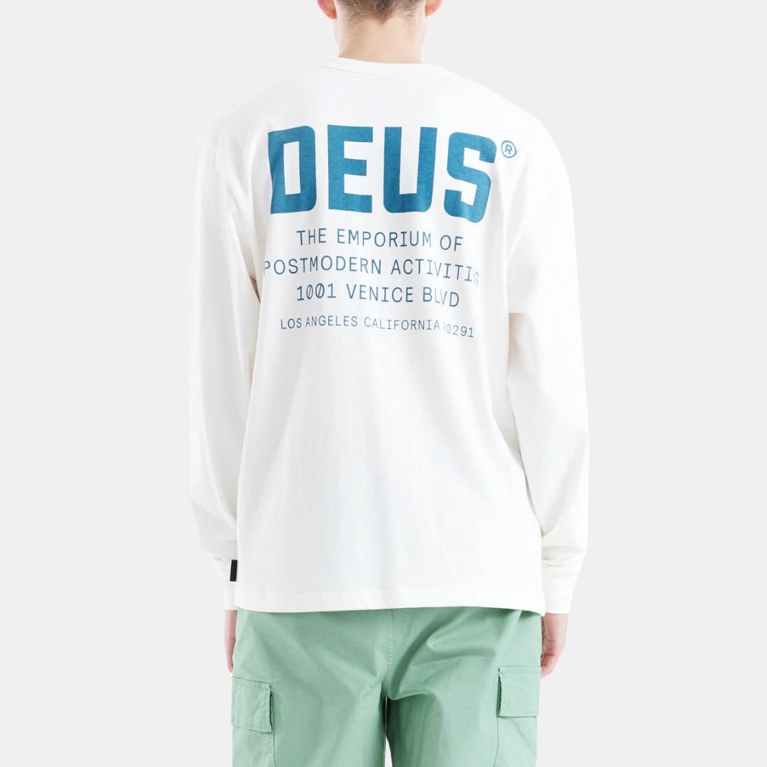 Deus Ex Machina Jones Ls T-Shirt Vintage White - Image 3