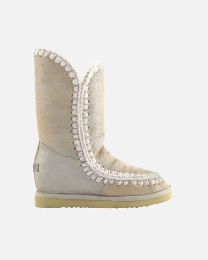 Mou Eskimo Inner Wedge Tall Cracked Stone Metalic
