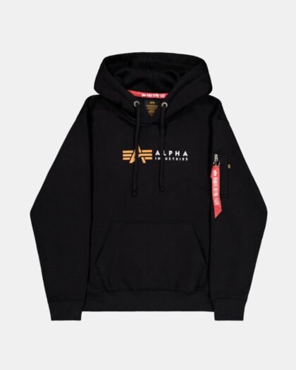 Alpha Industries Alpha Label Hoodie Black