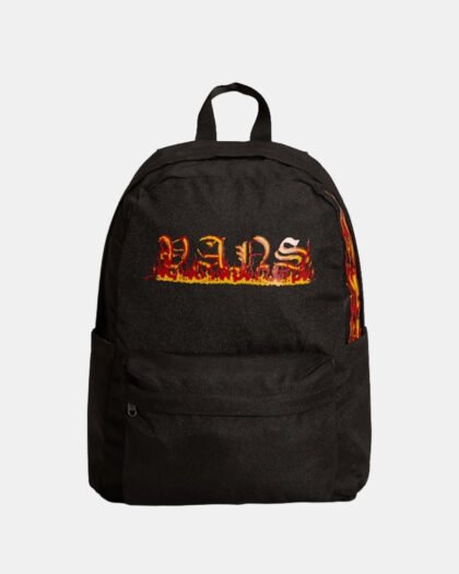 Vans Old Skool Grom Backpack Black Flames