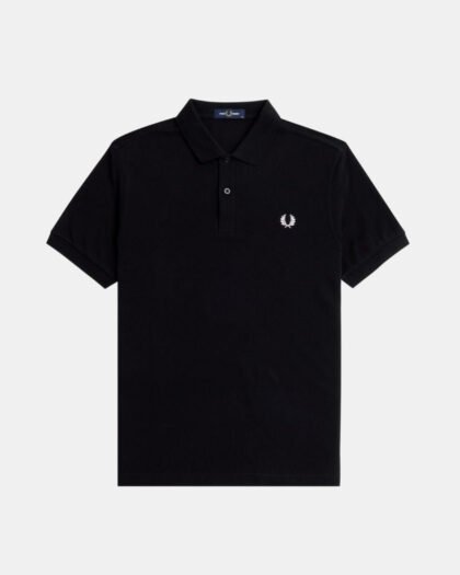 Fred Perry Polo M6000 Black & Snow White