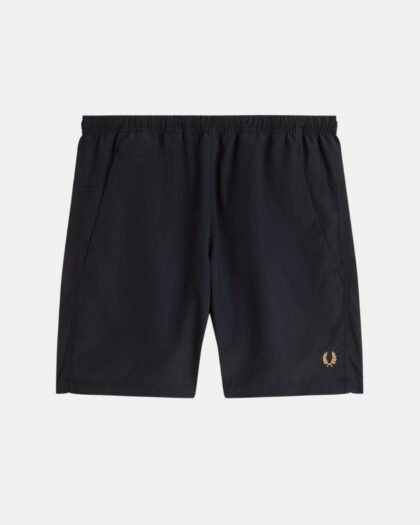 Fred Perry Taslan Tennis Shorts Black