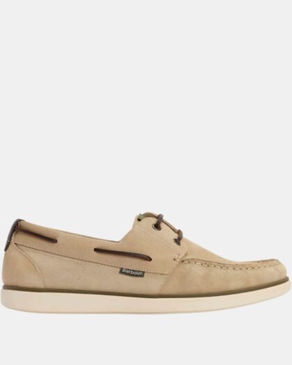 Barbour Rothley Boat Shoe Taupe Suede