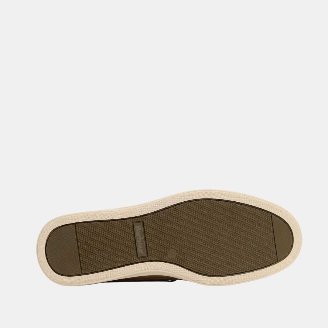 Barbour Rothley Boat Shoe Taupe Suede - Image 4