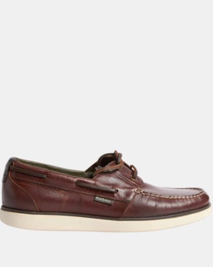 Barbour Rothley Boat Shoe Dark Brown