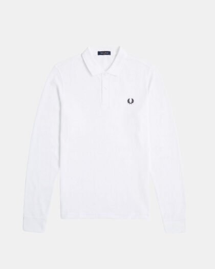 Fred Perry LS Polo M6006 White