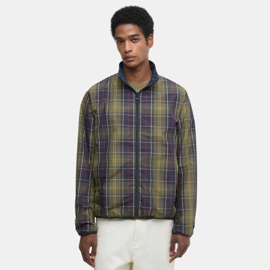 Barbour Reversible Korbel Showerproof Jacket Navy - Image 2